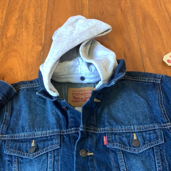 Jackets & Coats Levis Jean Jacket With Removable Hoodnwt Poshmark